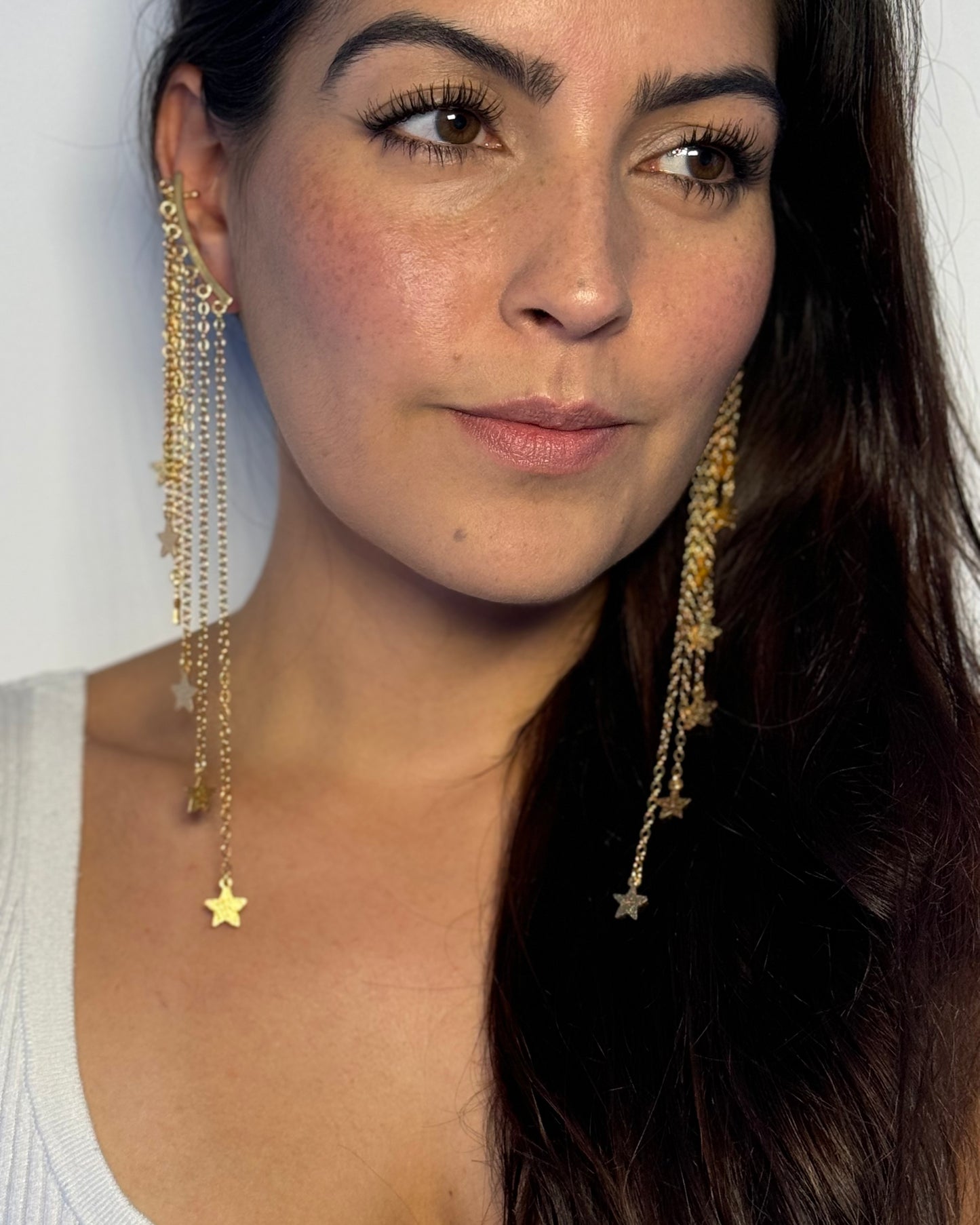EARCUFF LLUVIA DE ESTRELLAS LADO IZQUIERDO GOLD