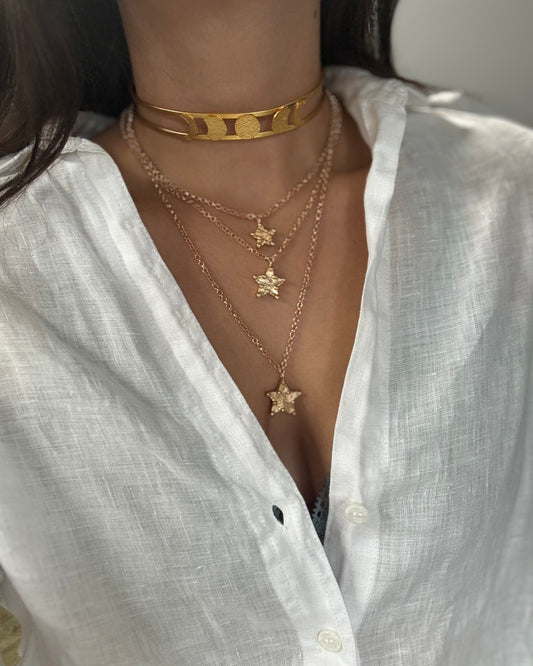 GARGANTILLA ESTRELLAS GOLD